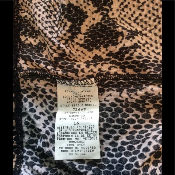 Python patterned tankini - Picture 5 of 6